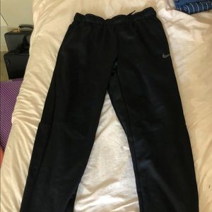 Men’s Black, Dry-fit Nike Sweatpants